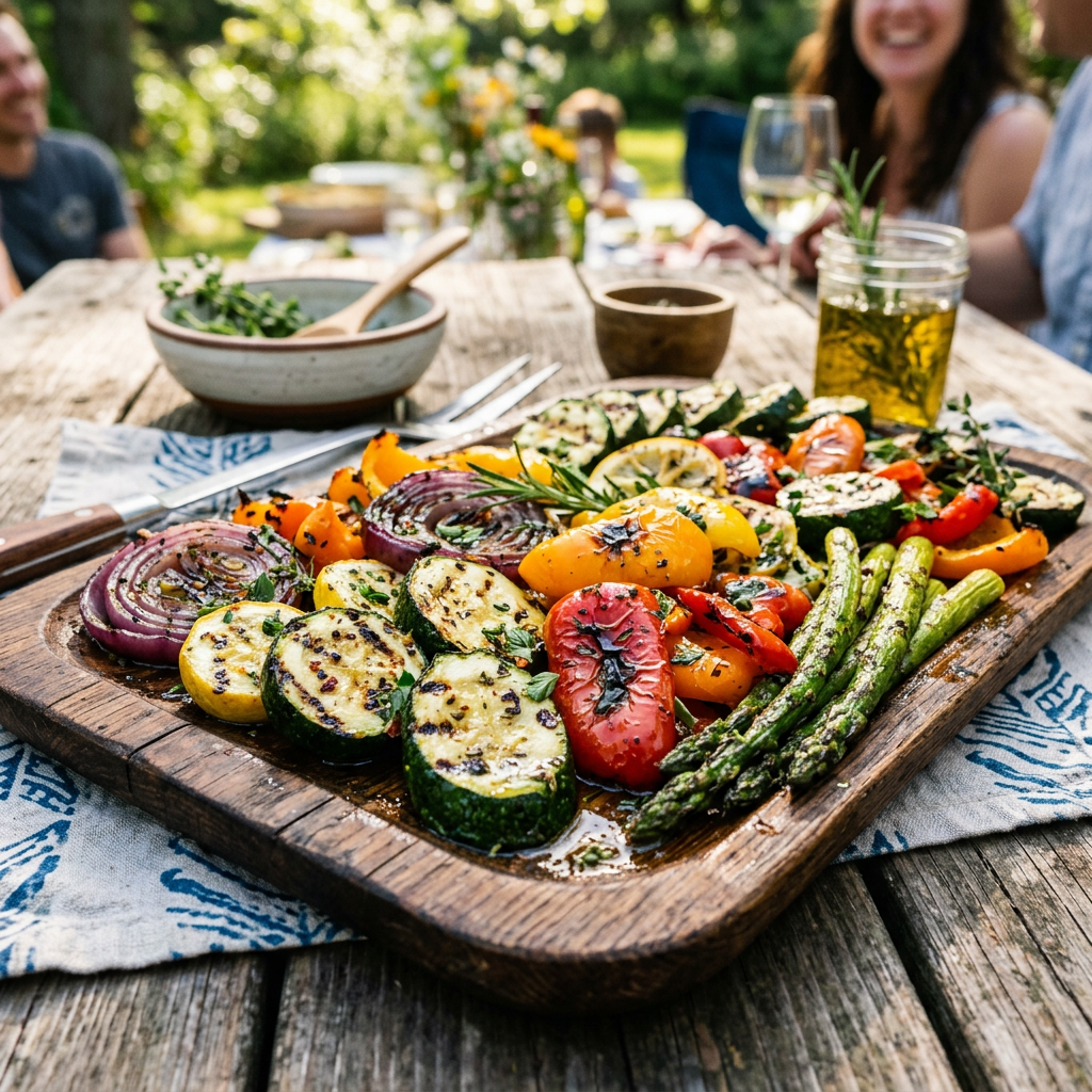 Legume grill cu Lemon Herb