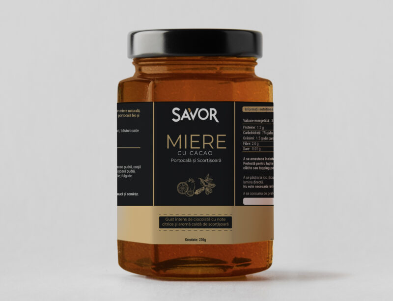 Miere cu Cacao, Portocală și Scorțișoară