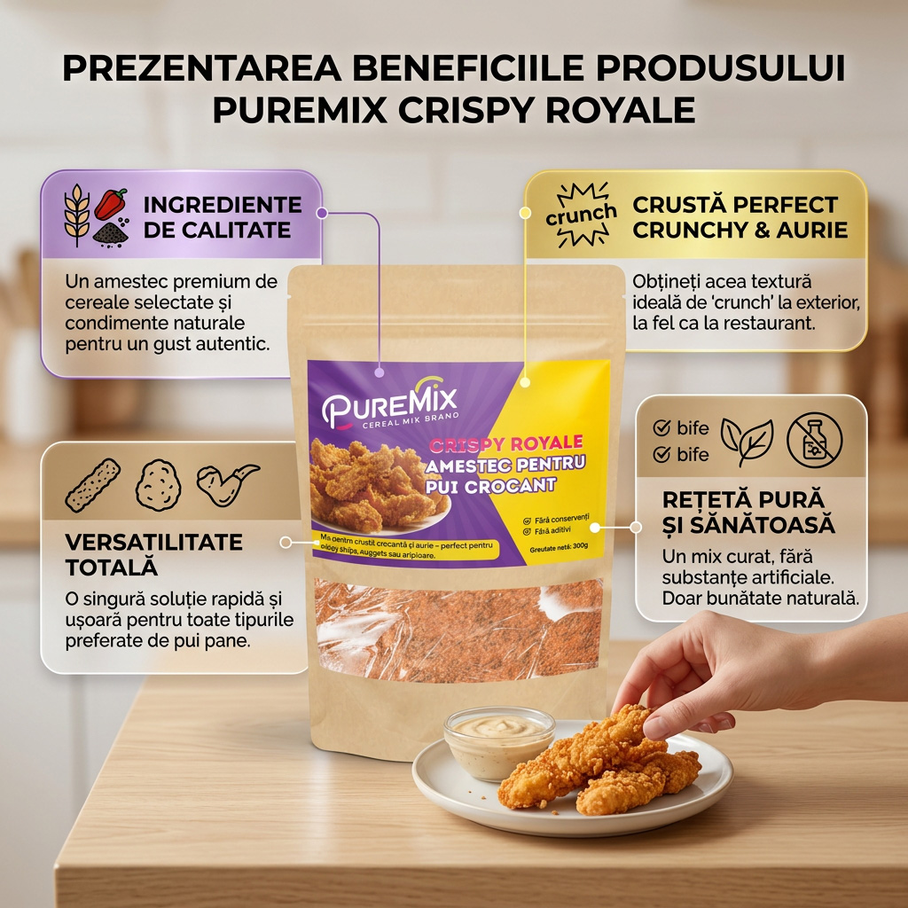 Crispy Royale – Amestec pentru Pui Crocant - imagine 5