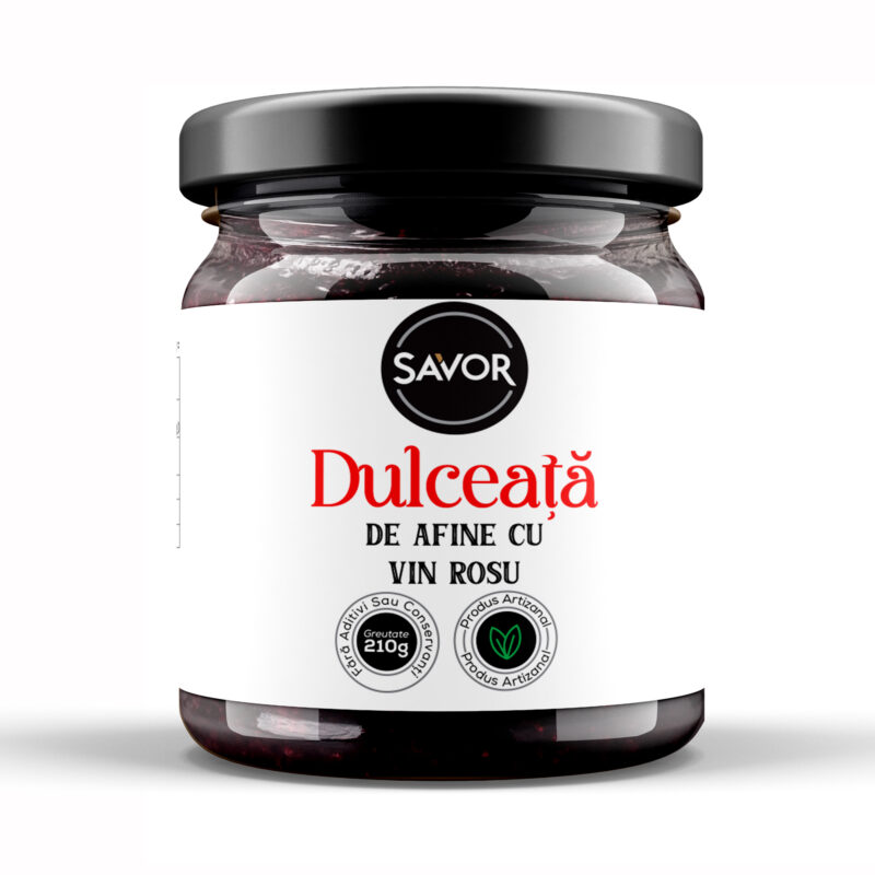 Dulceață de Afine cu vin rosu