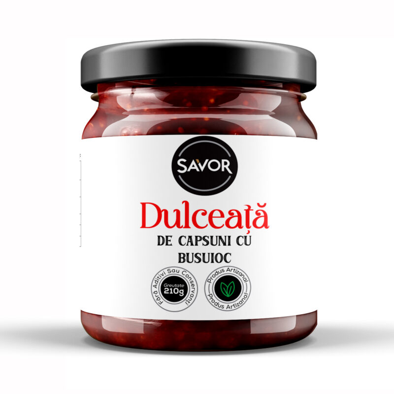 Dulceață de Căpșuni cu busuioc