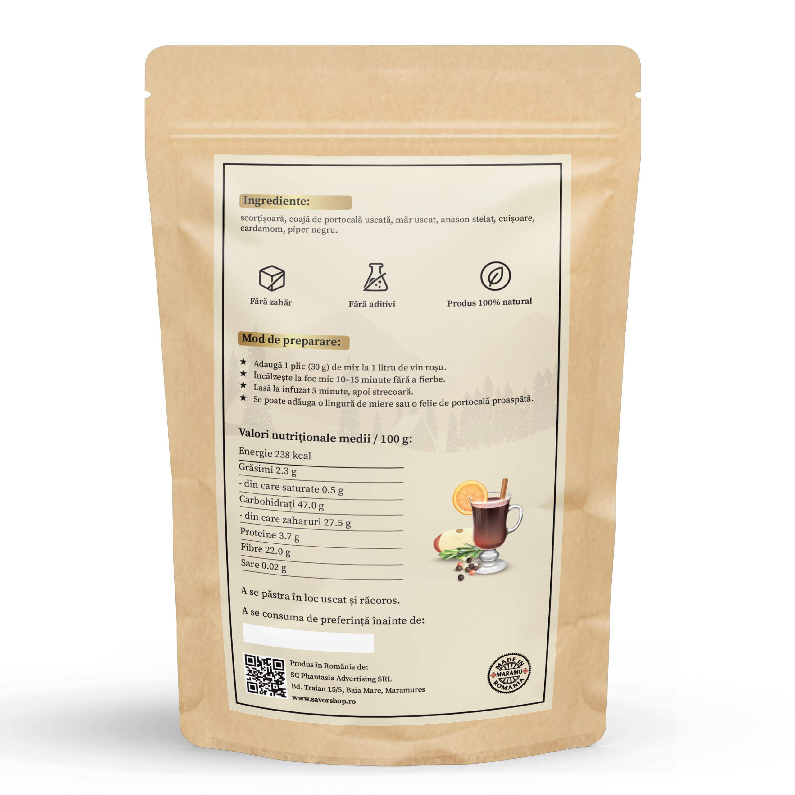 Mix pentru Vin Fiert „Seara de Decembrie” - EDIȚIE LIMITATĂ - imagine 2