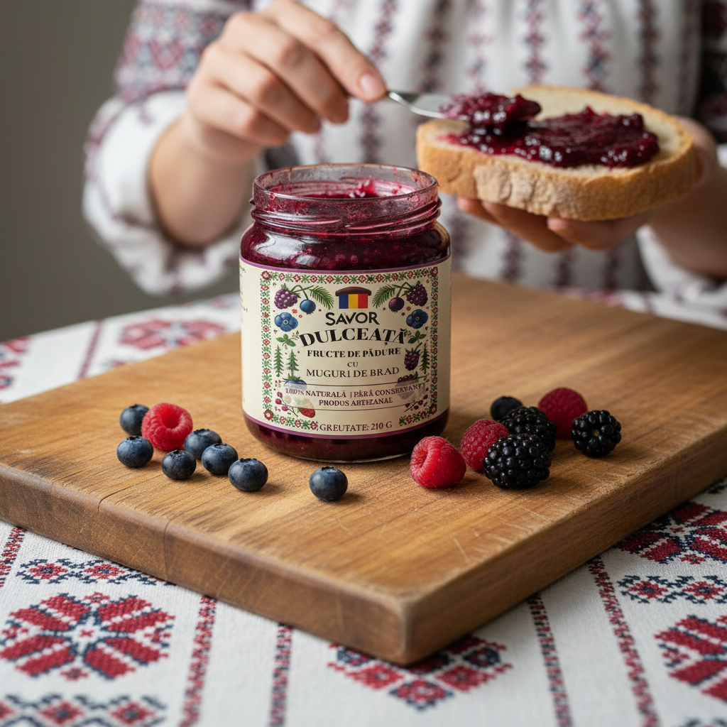 Dulceață de Fructe de Pădure cu Muguri de Brad - imagine 4