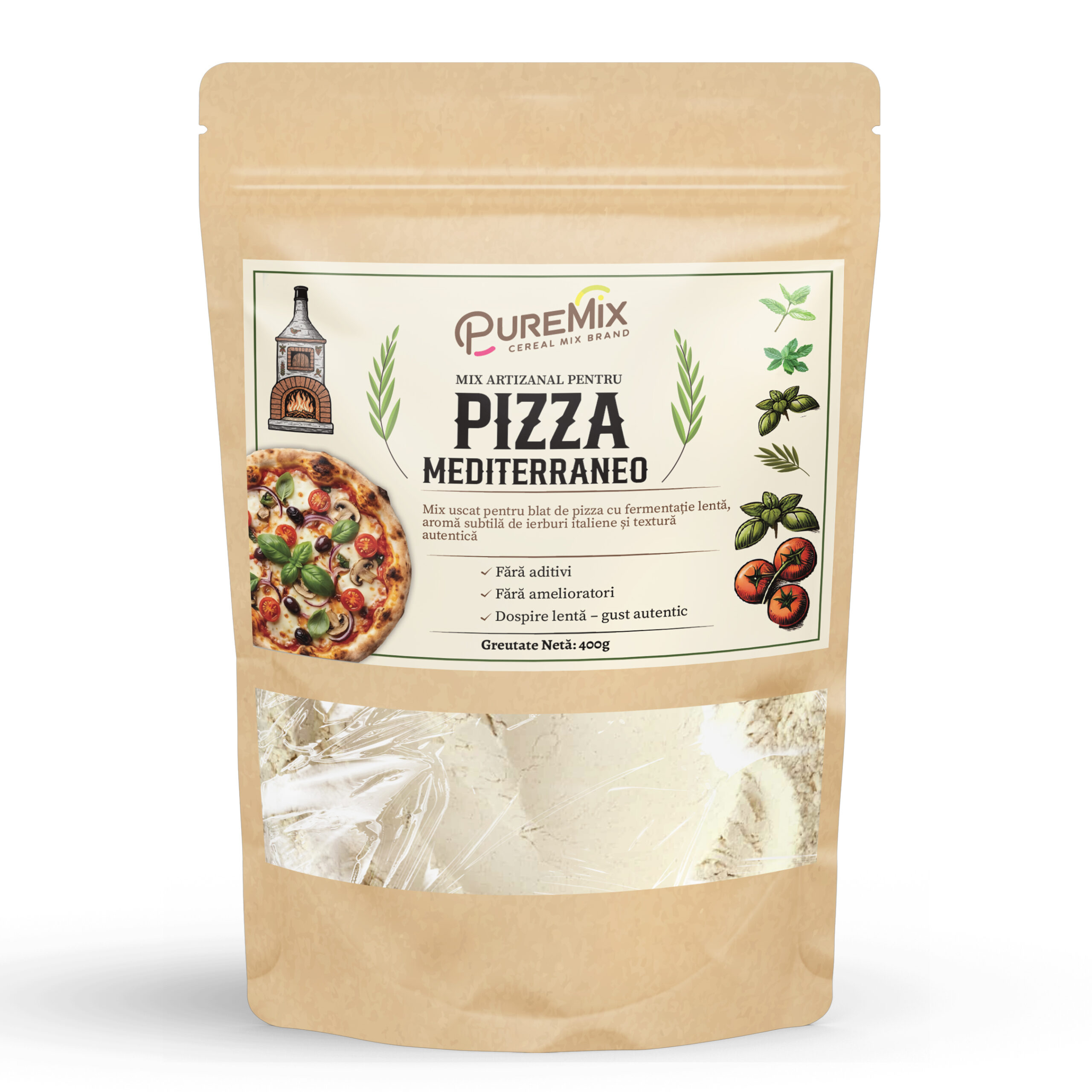 Mix Artizanal pentru Pizza Mediterraneo