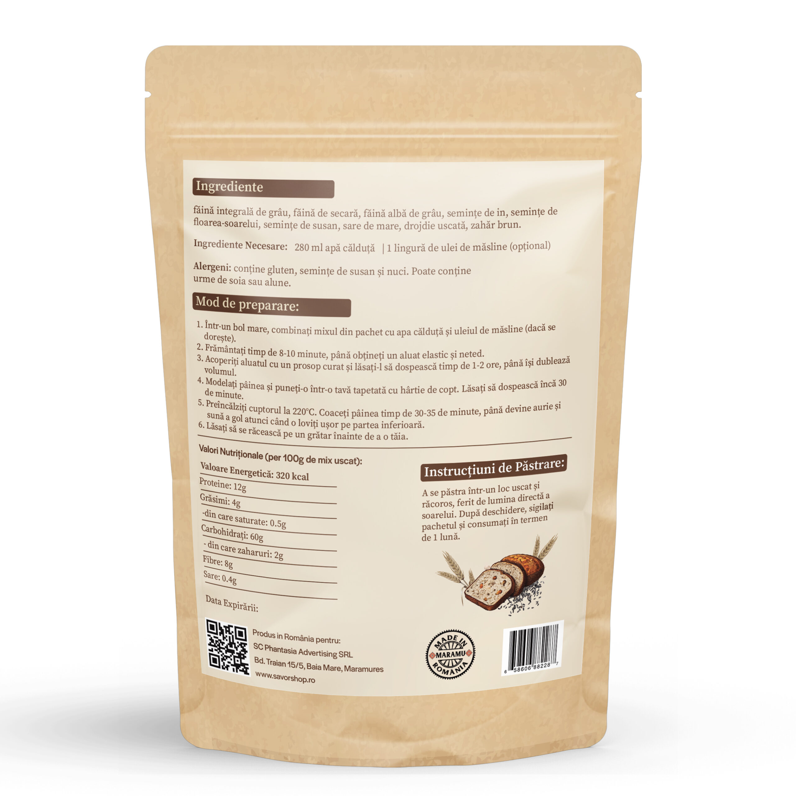 Mix de Pâine Fitness – Pâine sănătoasă, făcută ușor, acasă - imagine 2