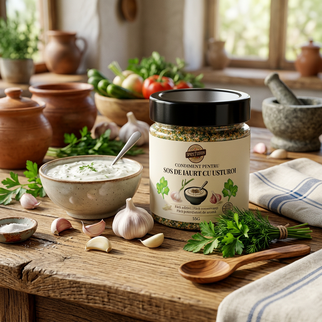 Condiment pentru Sos de Iaurt cu Usturoi - imagine 2