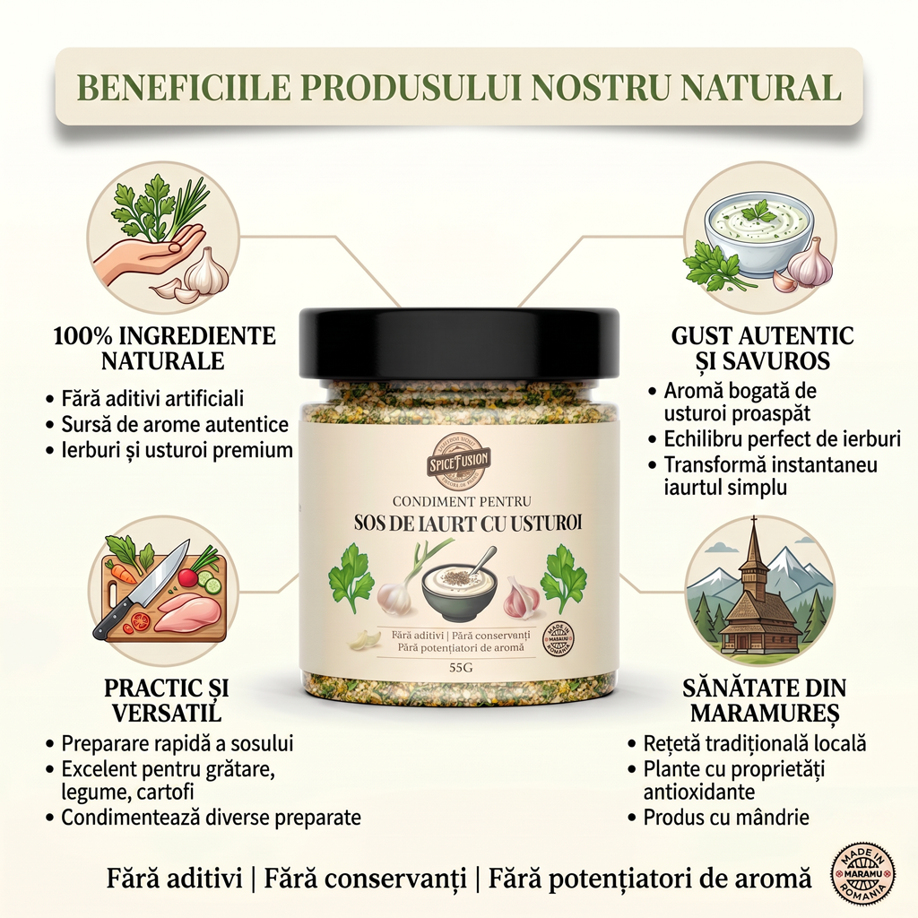 Condiment pentru Sos de Iaurt cu Usturoi - imagine 4