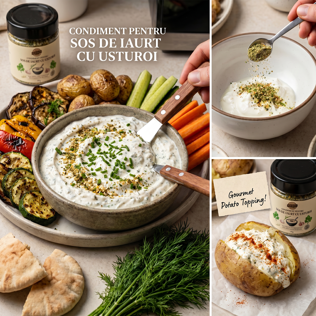 Condiment pentru Sos de Iaurt cu Usturoi - imagine 6