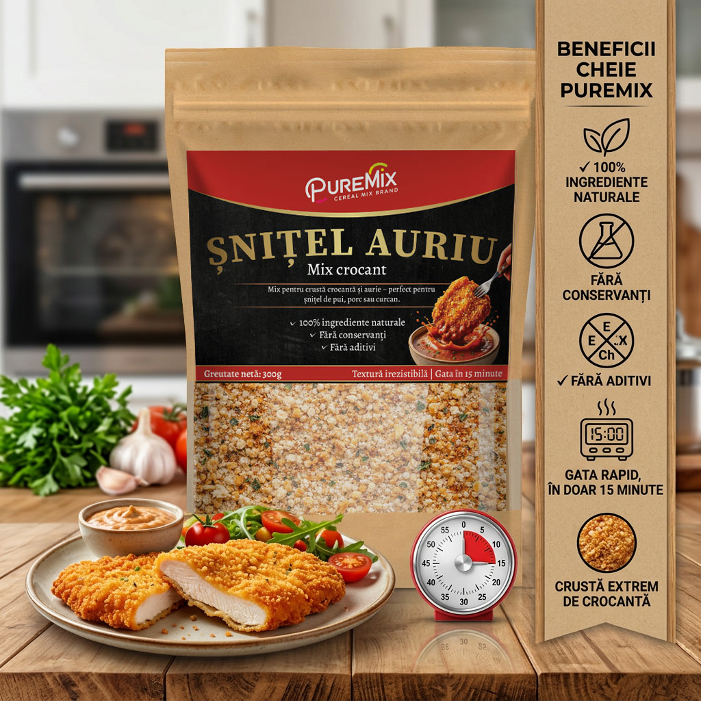 ȘNIȚEL AURIU – Mix crocant pentru șnițel - imagine 5