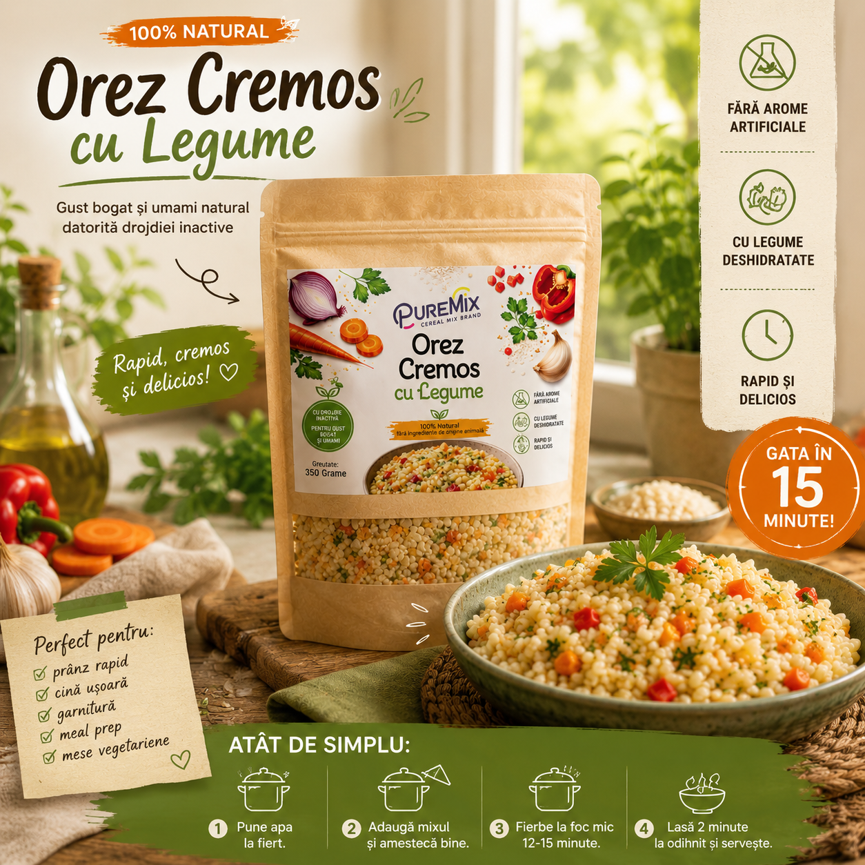 Mix pentru Orez Cremos cu Legume - imagine 4