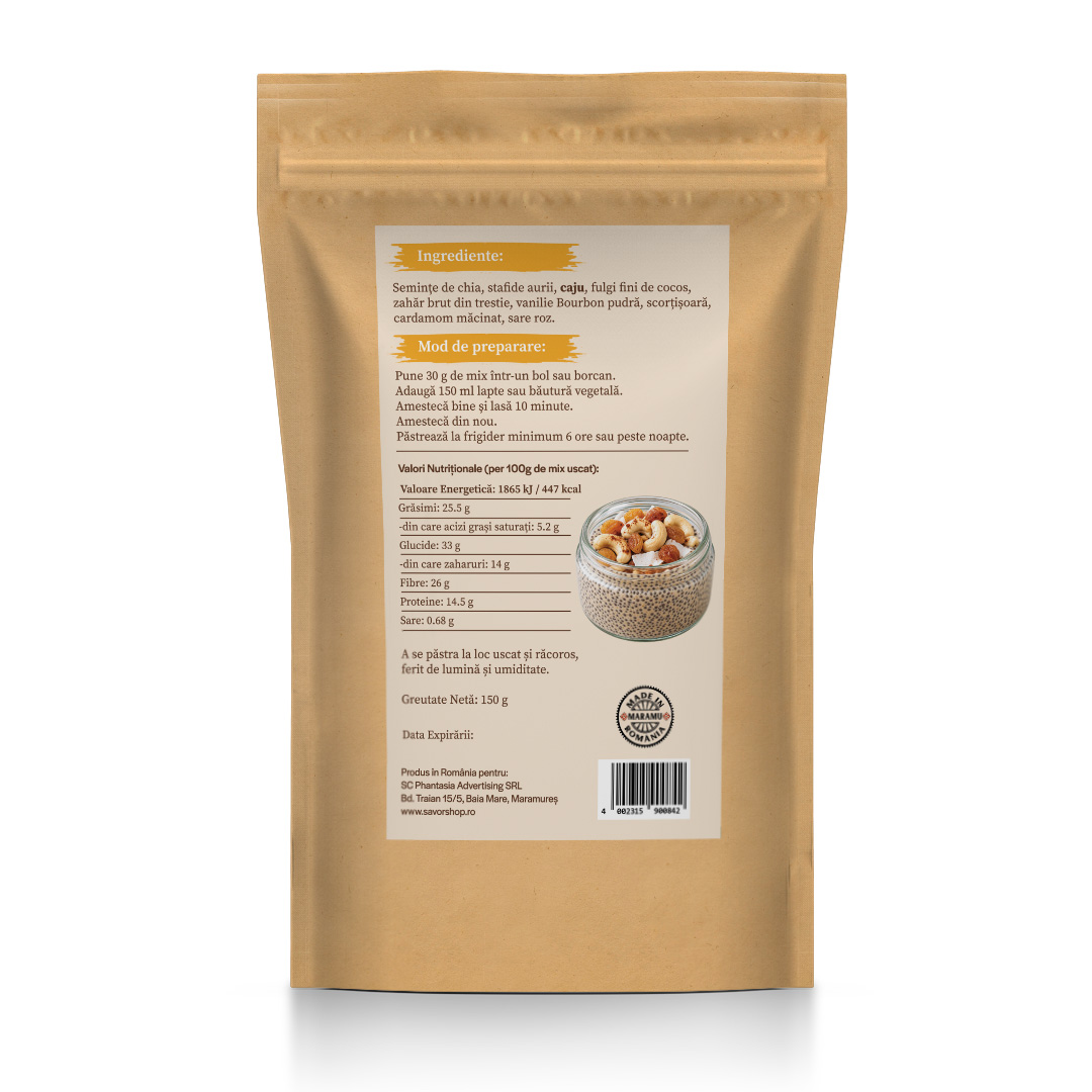 Mix Budincă de Chia – Oriental Caju - imagine 2