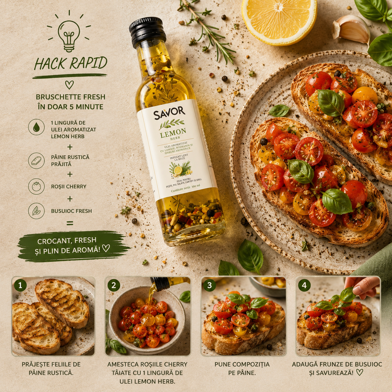 Ulei Aromatizat Lemon Herb - imagine 6