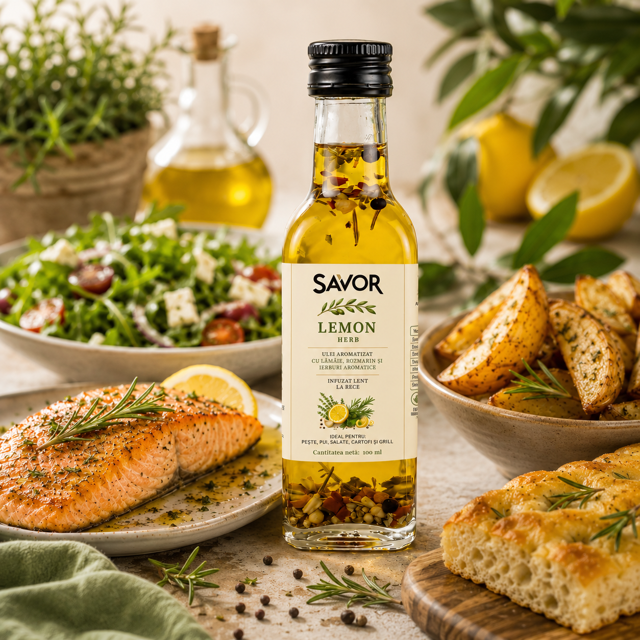 Ulei Aromatizat Lemon Herb - imagine 2