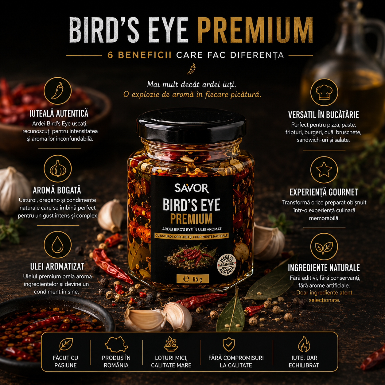 Bird's Eye Premium - Ardei Bird's Eye în ulei aromat - imagine 4