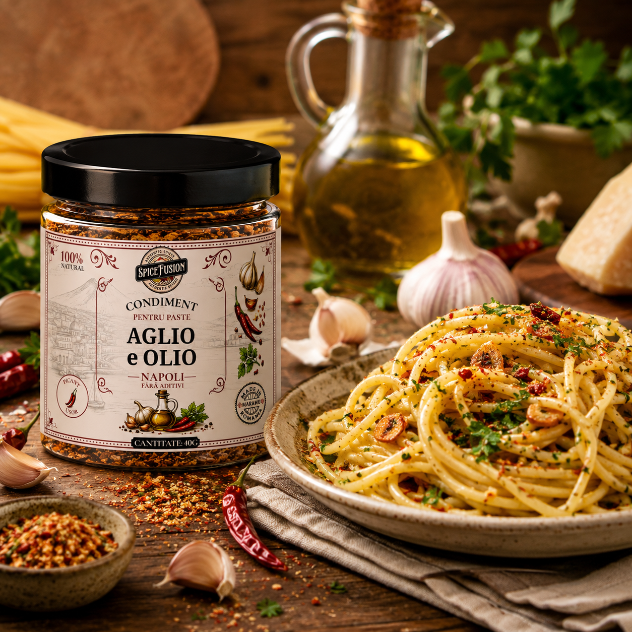 Condiment pentru Paste Aglio e Olio – Napoli - imagine 2