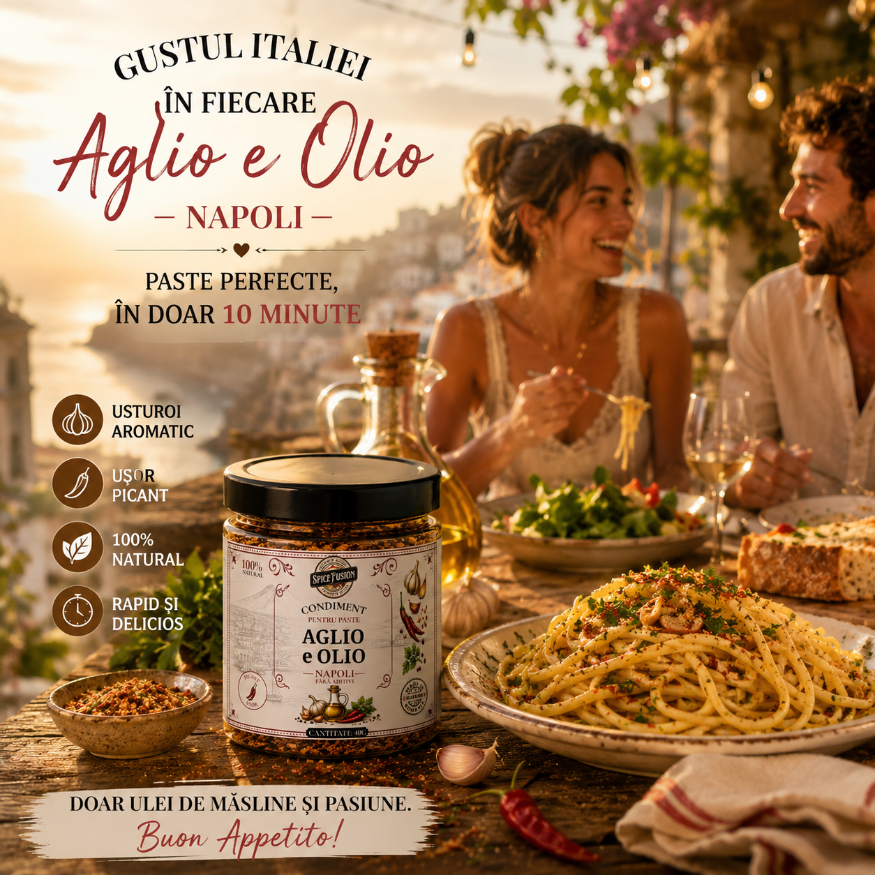 Condiment pentru Paste Aglio e Olio – Napoli - imagine 3