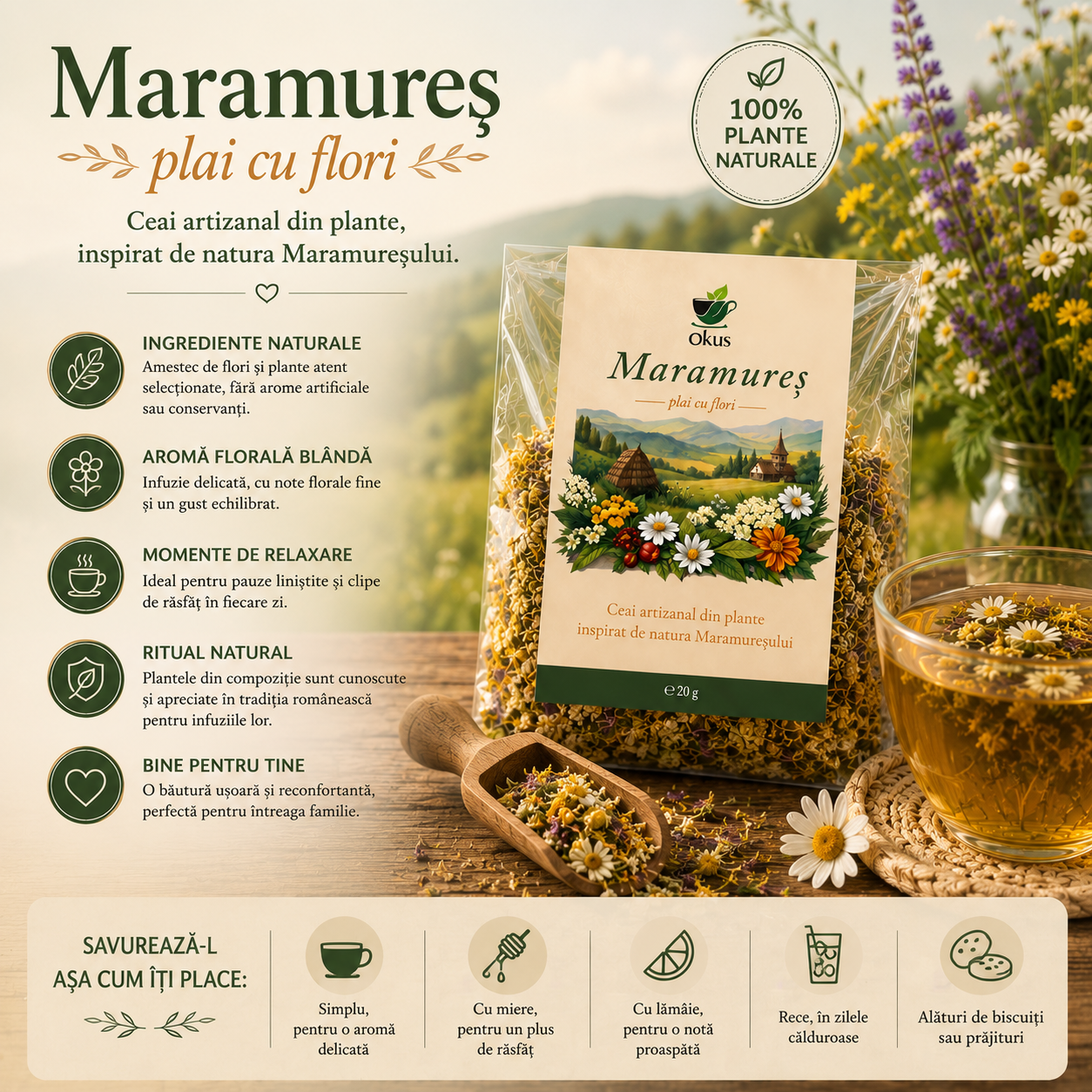 Ceai Maramureș – plai cu flori - imagine 5