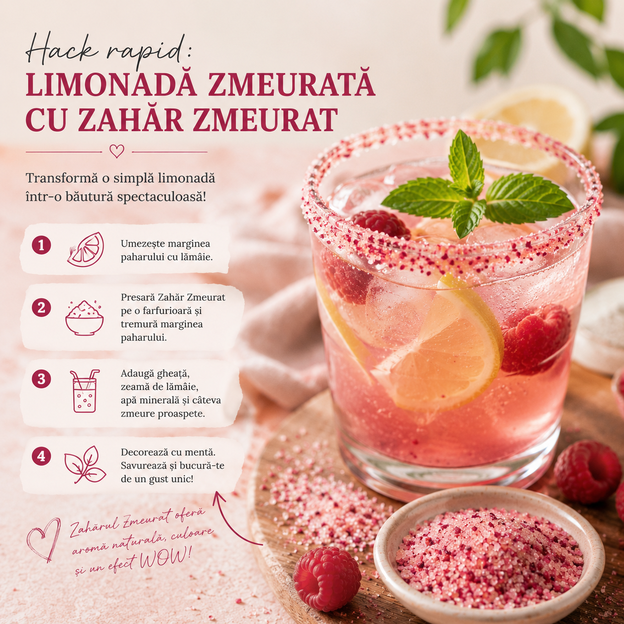 Zahăr Zmeurat Natural - imagine 6