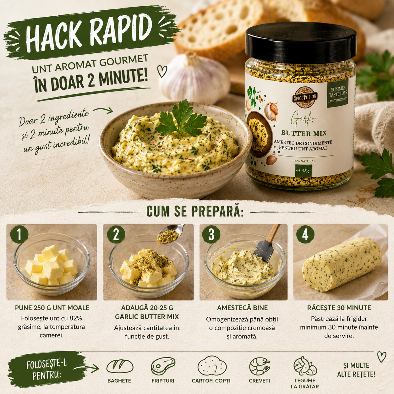 Condiment Garlic Butter Mix - imagine 6