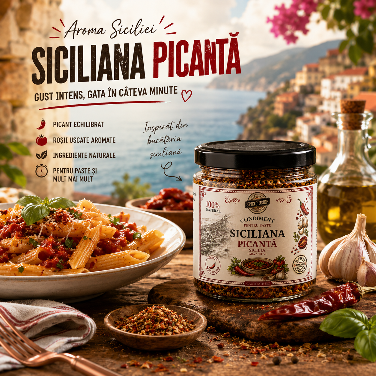 Condiment pentru Paste Siciliana Picantă – Sicilia - imagine 3