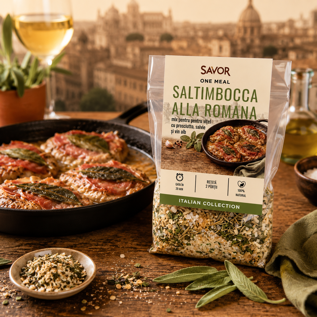 Mix de condimente pentru Saltimbocca alla Romana - imagine 3