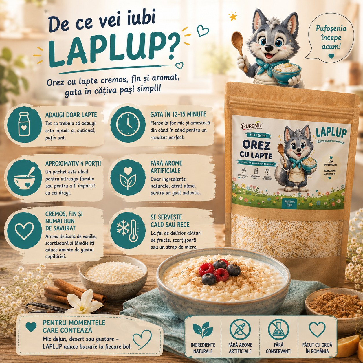 LAPLUP - Mix pentru Orez cu Lapte - imagine 7