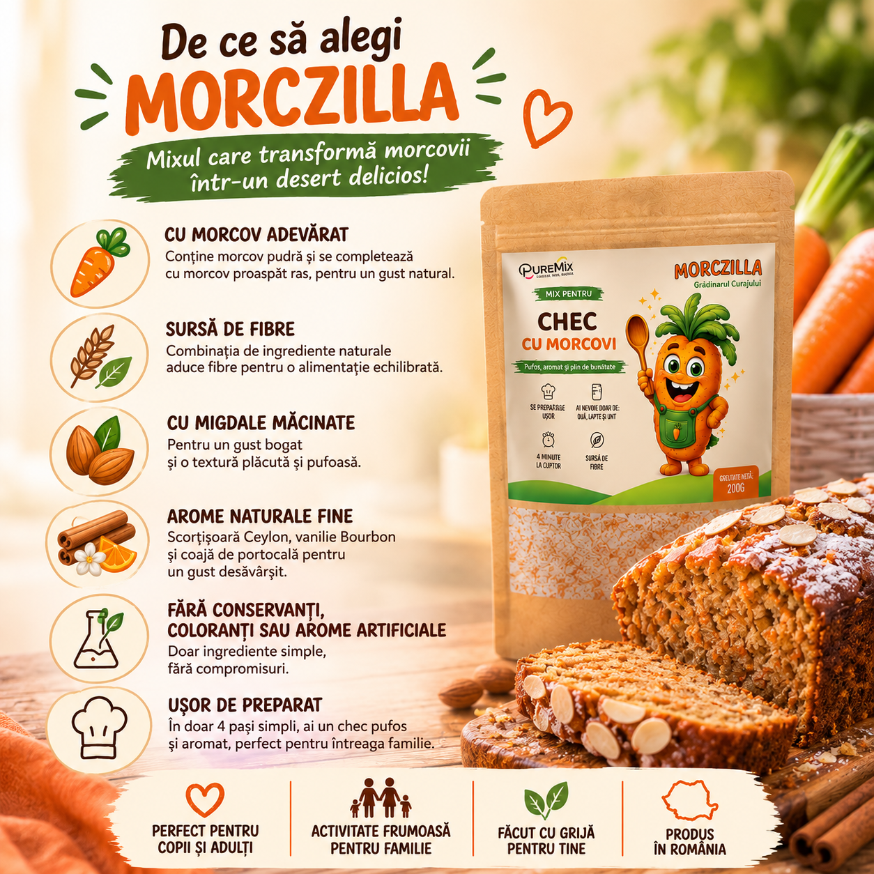 MORCZILLA - Mix pentru Chec cu Morcovi - imagine 7