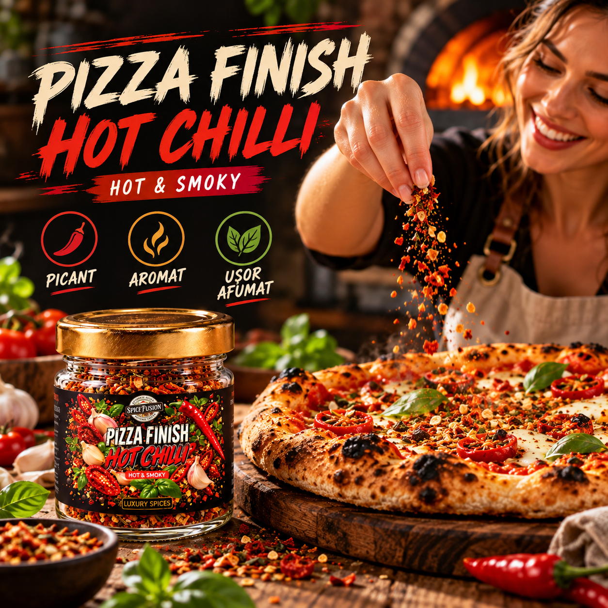 Condiment Pizza Finish – Hot Chilli - imagine 3