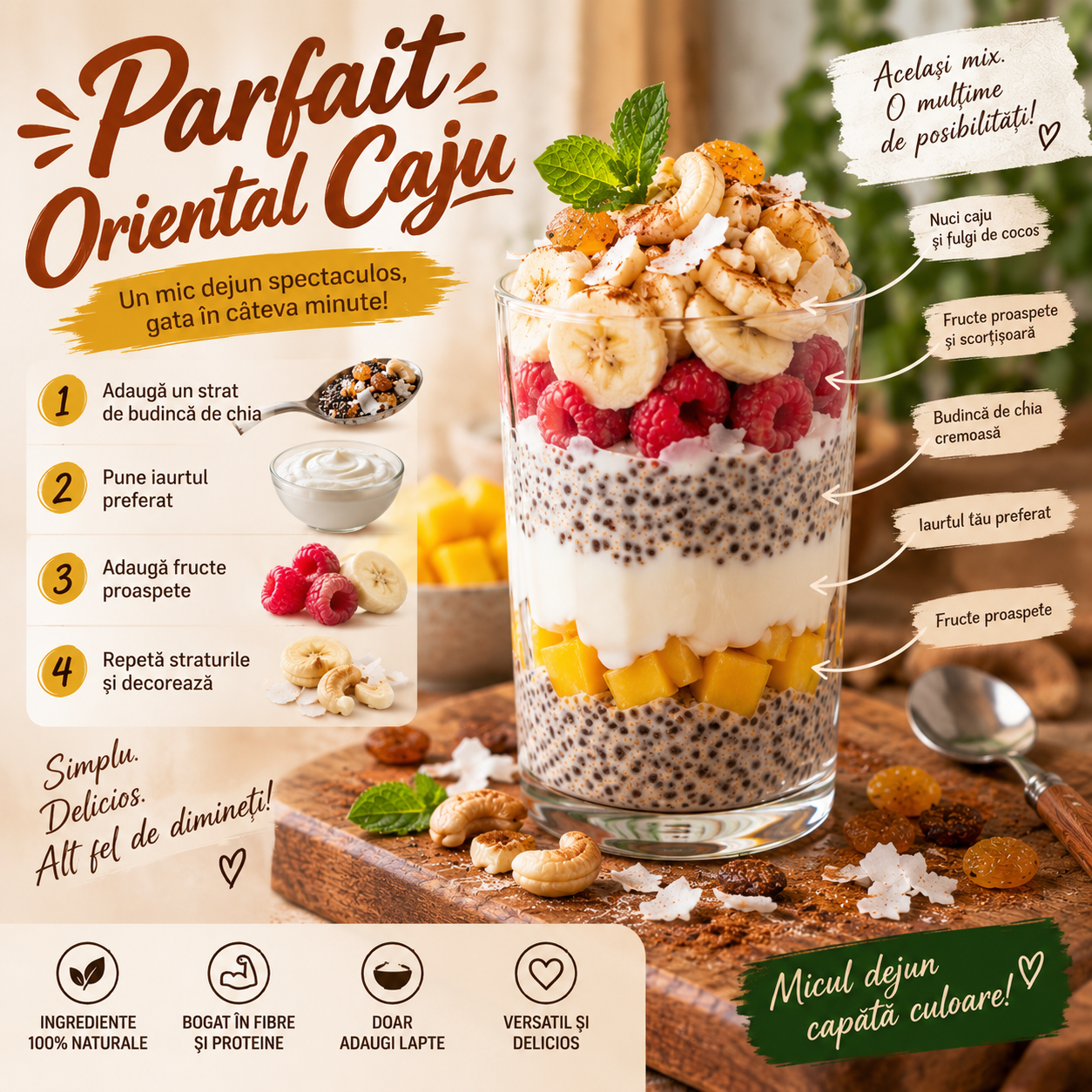 Mix Budincă de Chia – Oriental Caju - imagine 7