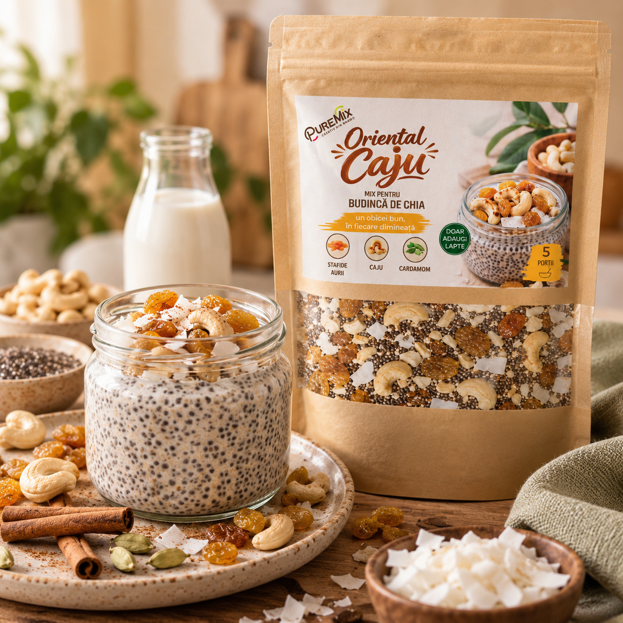 Mix Budincă de Chia – Oriental Caju - imagine 3