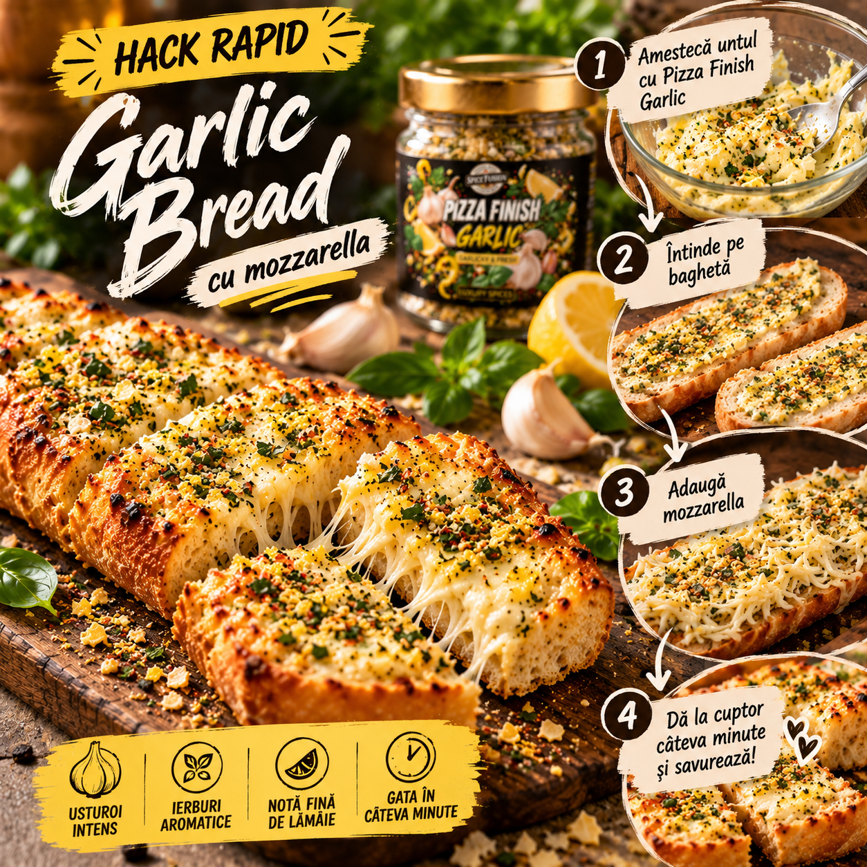 Condiment Pizza Finish – Garlic - imagine 6
